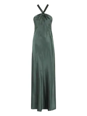 green satin bandeau dress Oasis Women's Bandeau Satin Bridesmaid Maxi Dress With Scarf in Emerald