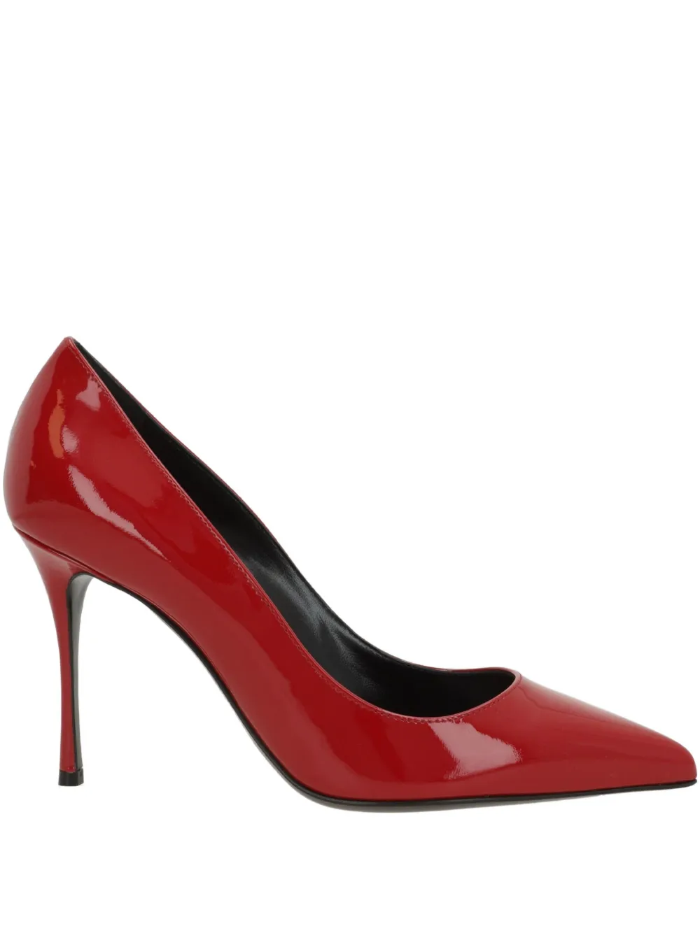 Sergio Rossi 90mm Godiva heeled pumps - レッド