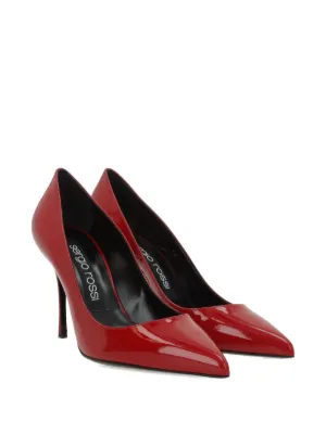 sergio rossi 赤 ポインテッドトゥヒール Sergio Rossi Sergio パンプス 通販 - FARFETCH