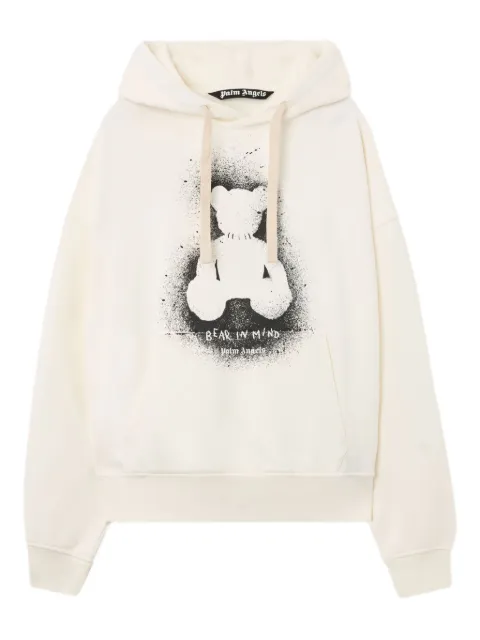Palm Angels Felpa con effetto spray e cappuccio