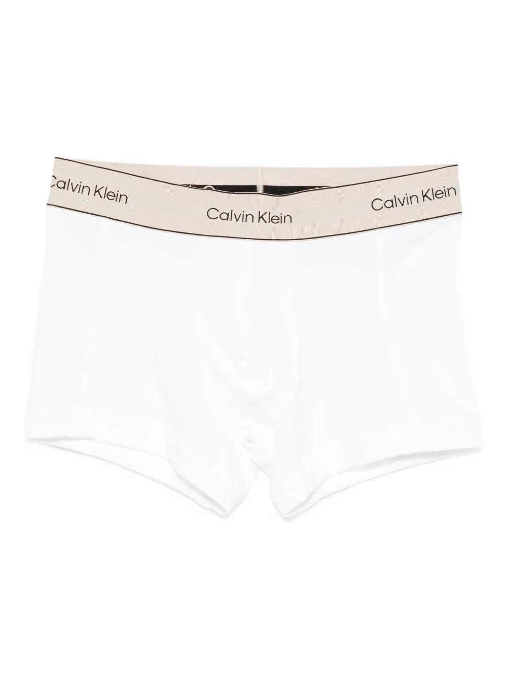 Calvin Klein Logo-waistband Boxers (pack Of Three) In Neutral