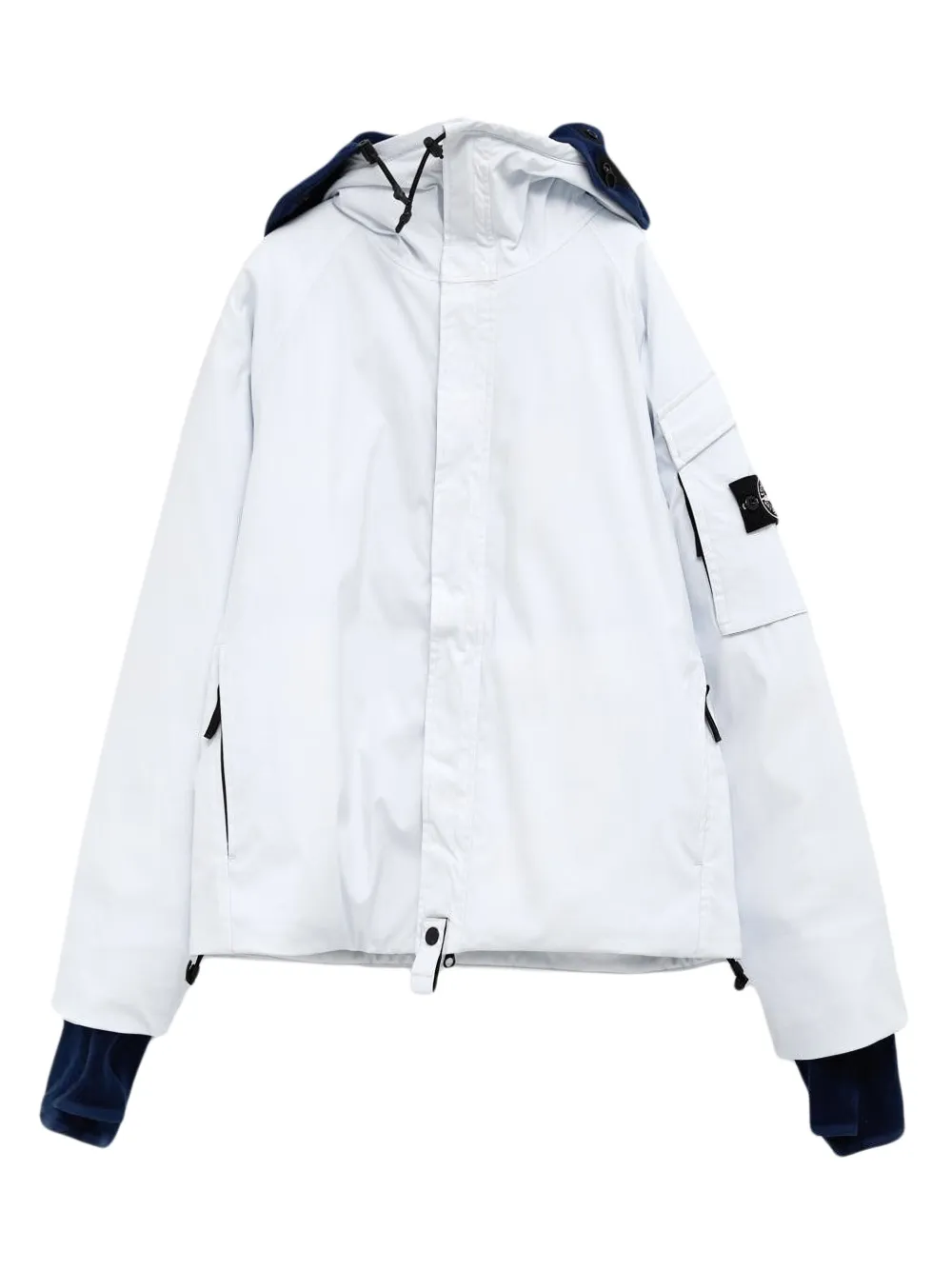 Stone Island Cappotto con applicazione logo - Blu
