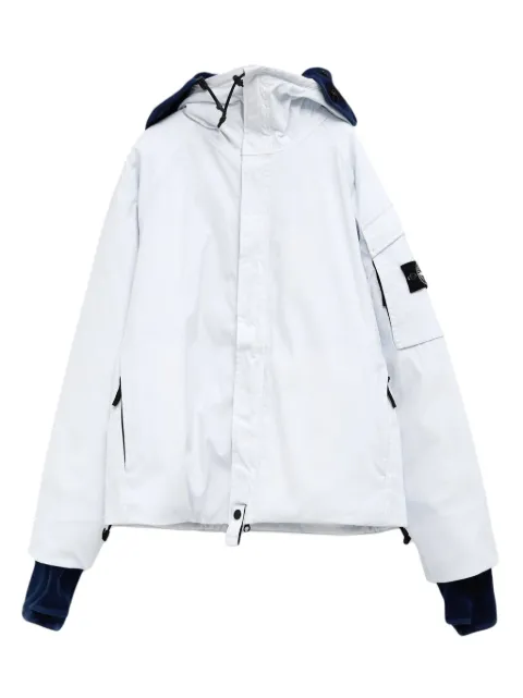 Stone Island logo-patch coat