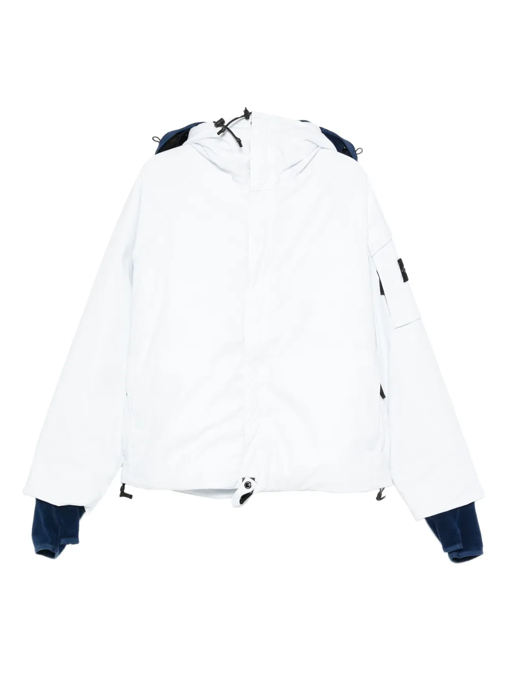 Stone Island Cappotto con applicazione logo - Blu