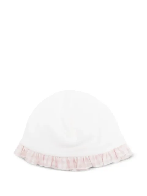 La Stupenderia sombrero con ribete de cuadros gingham