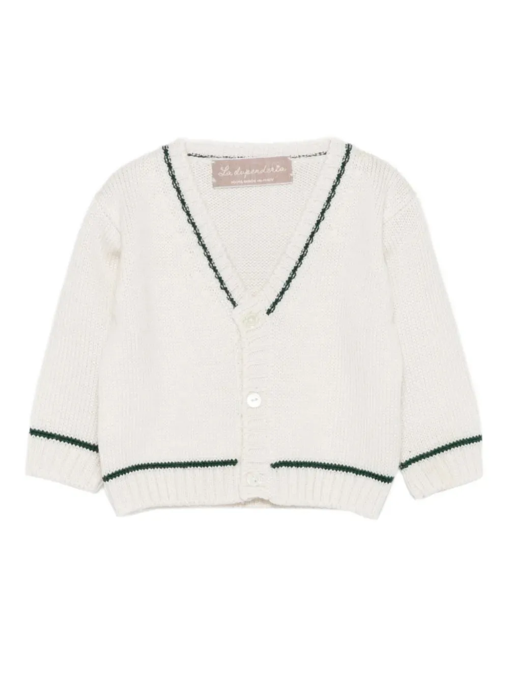 La Stupenderia cárdigan con cuello en V | blanco | Image 1