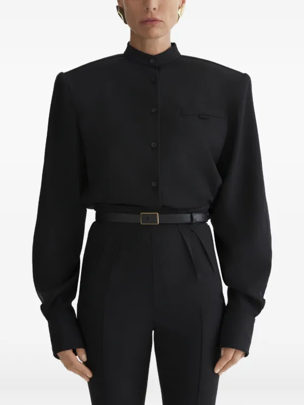 Mugler Tuxedo Shirt in Black