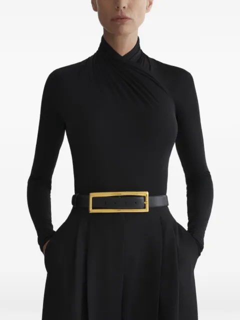 Mugler draped top