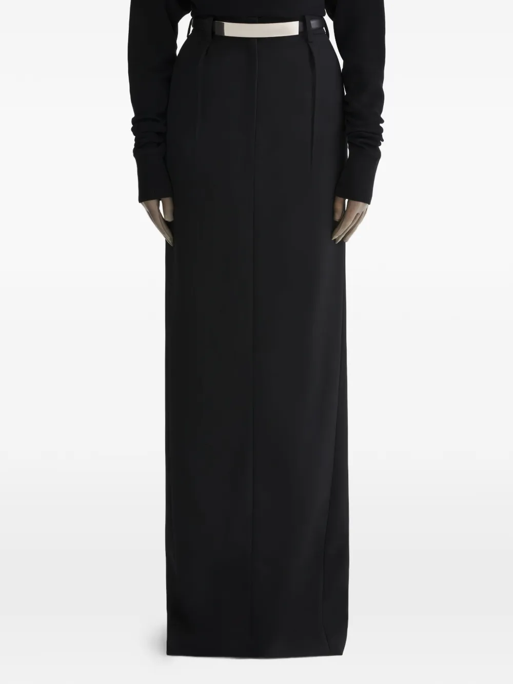 Mugler Gonna con spacco - Nero