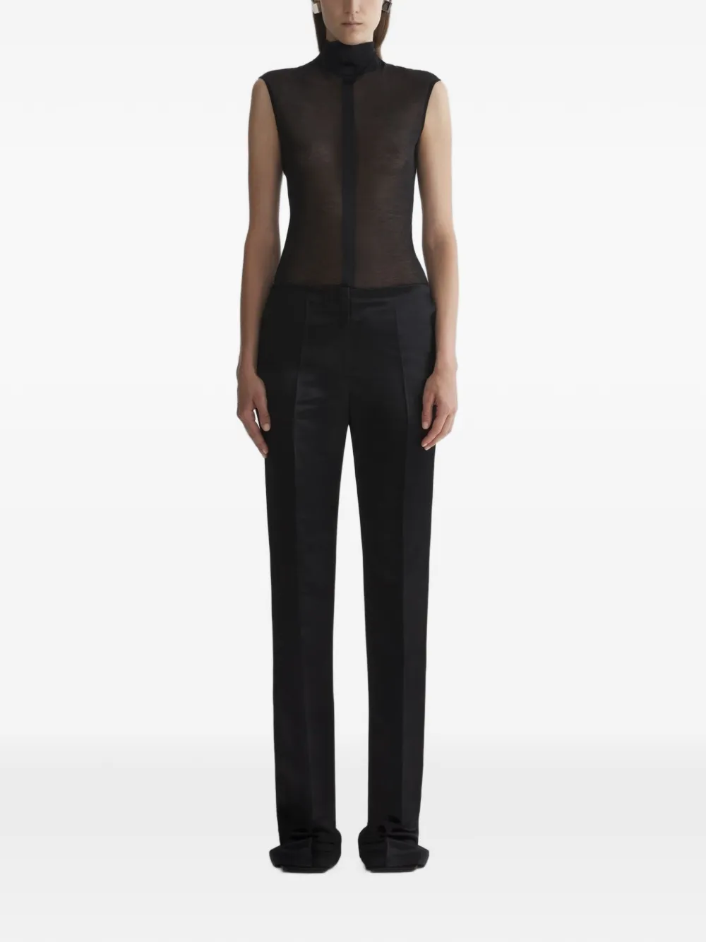 Mugler Body met col Zwart