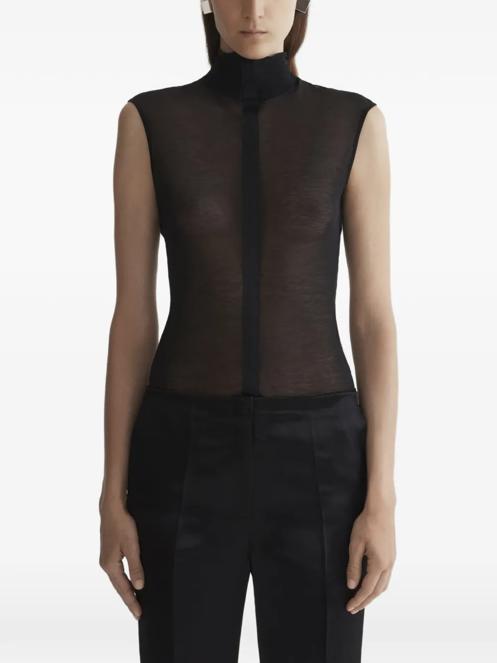 Mugler Body met col Zwart