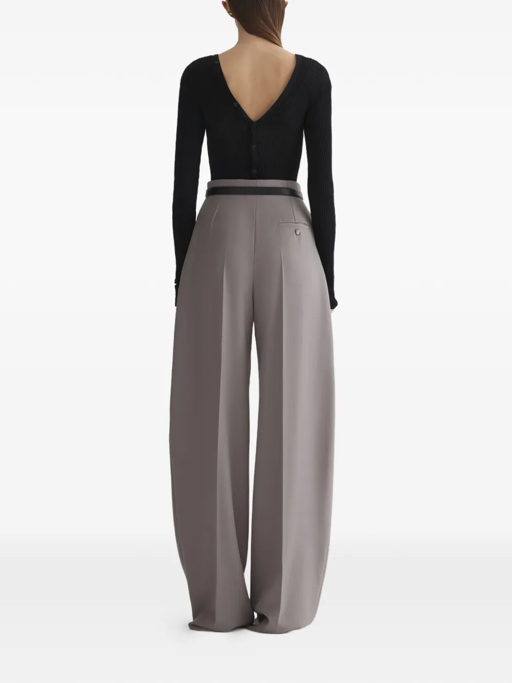Mugler High waist broek Grijs