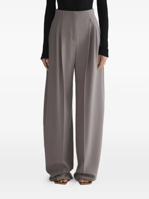 Mugler pantalones anchos con tiro alto