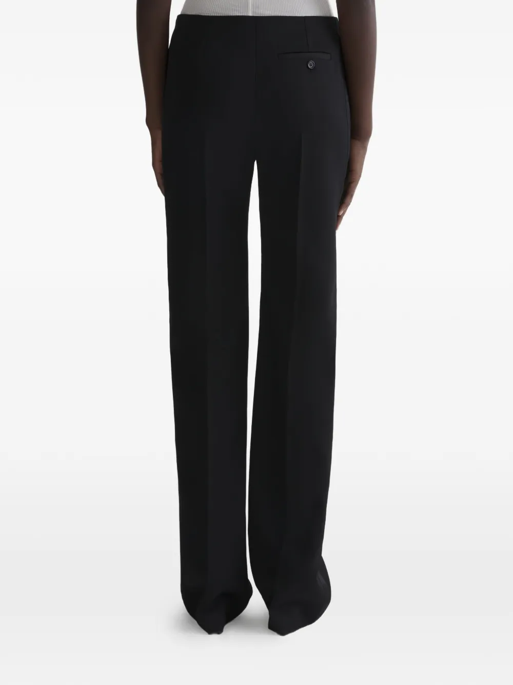 Mugler Broek met zijstreep Zwart