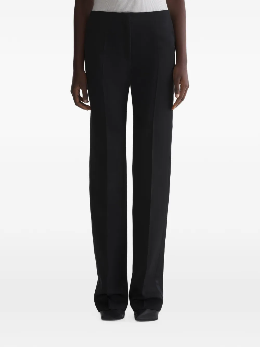Mugler Broek met zijstreep Zwart