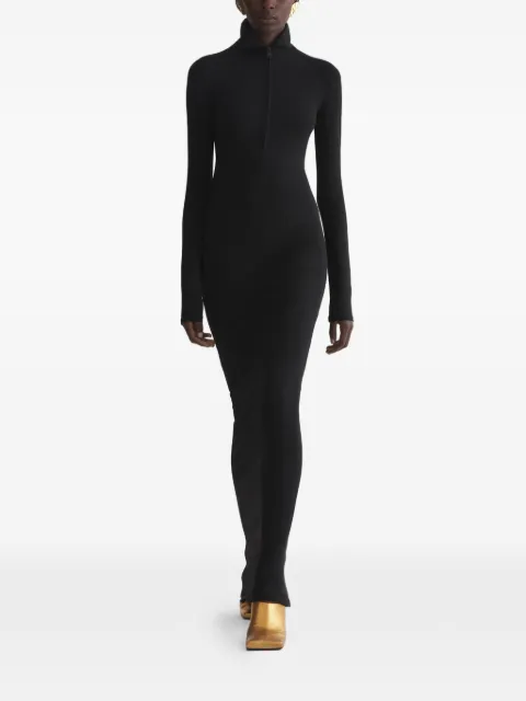 Mugler high-neck zip dress