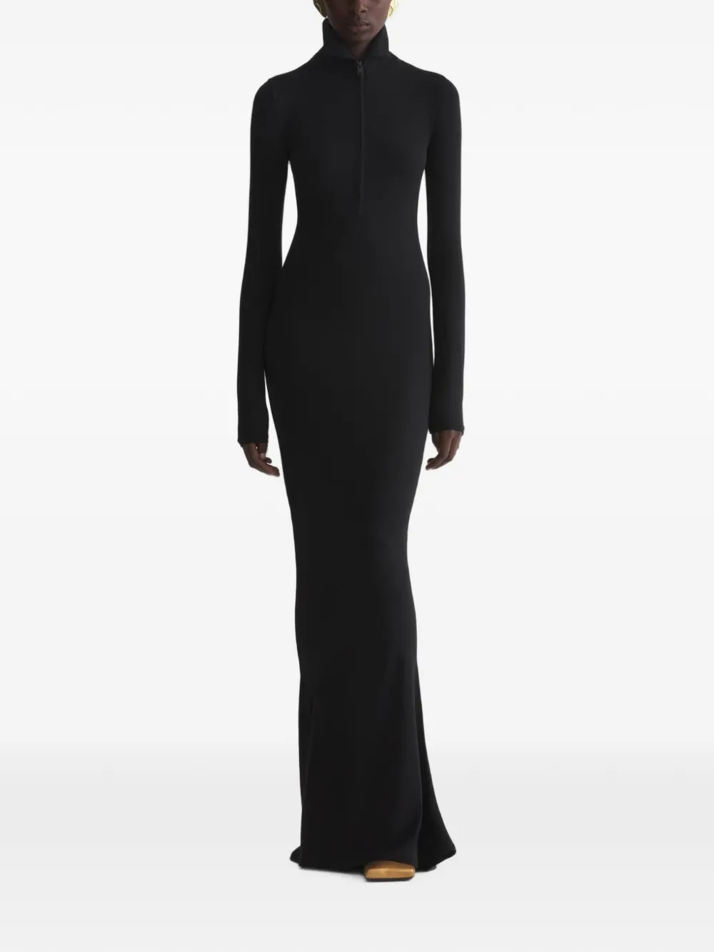 Mugler jersey column dress