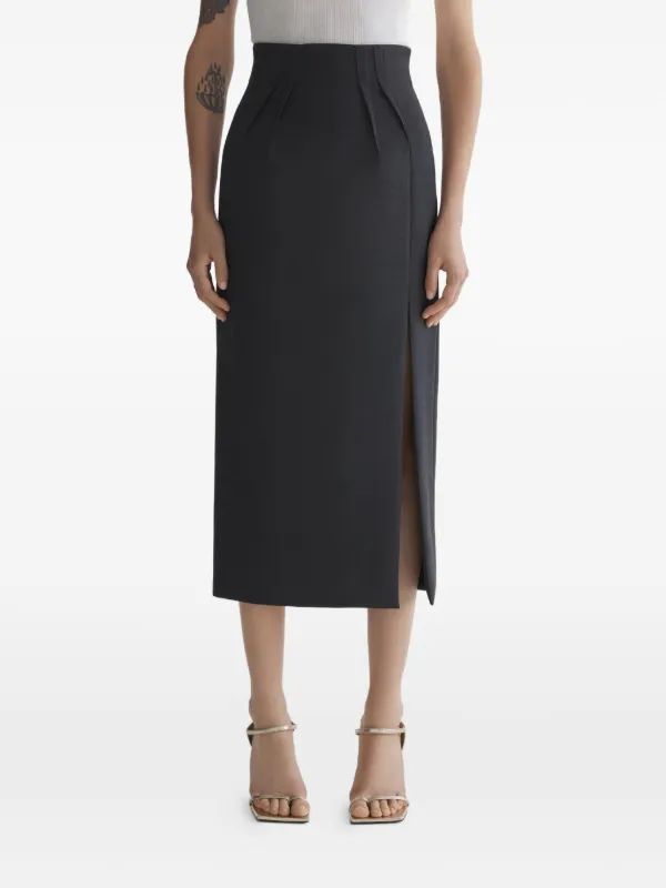 Mugler Pencil Skirt in Grey