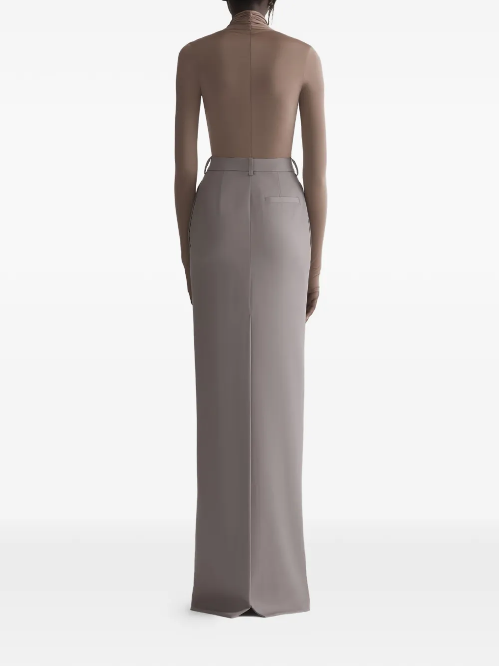 Mugler Gedrapeerde body Beige