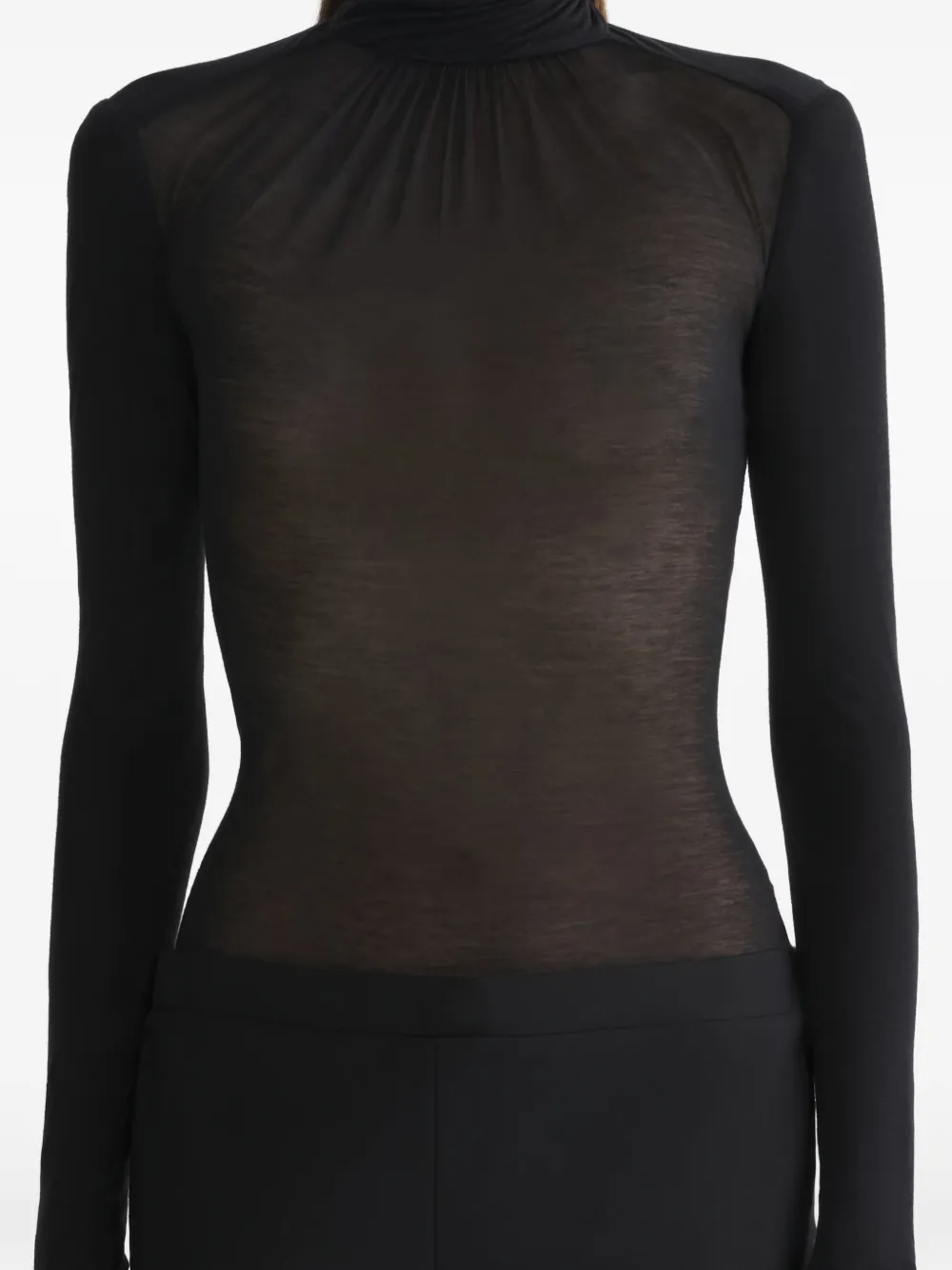 Mugler Jurk met lange mouw Zwart