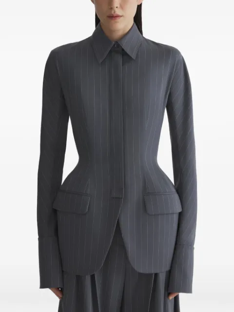 Mugler pinstripe pocket jacket