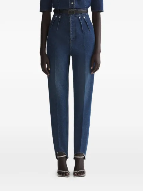 Mugler pleated cigarette trousers
