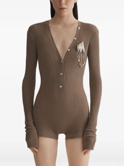 Mugler button top