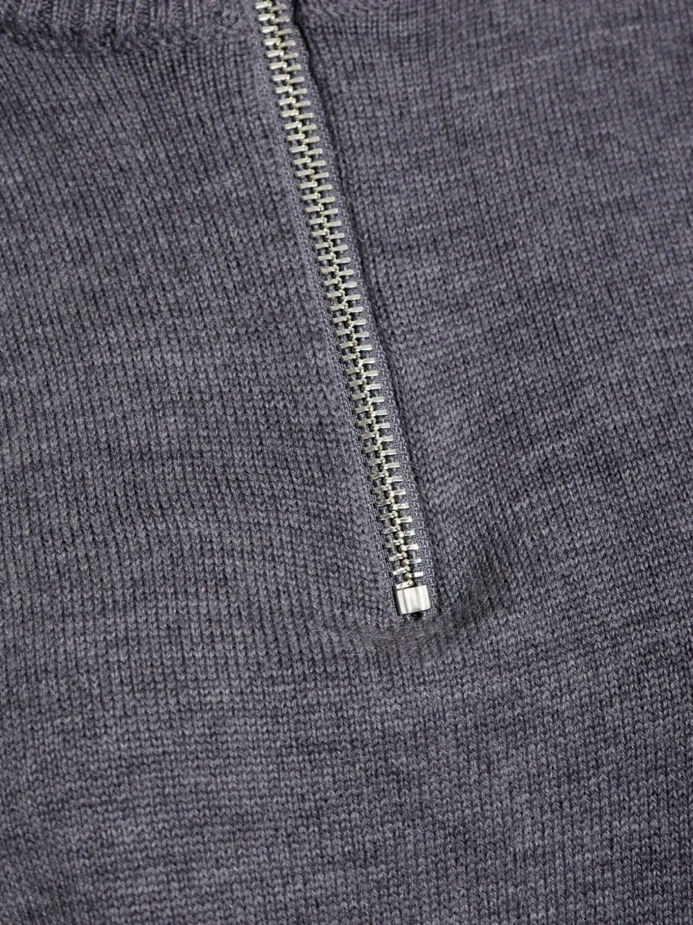 Rethinkit Studios Oslo Zip-up Funnel-neck Sweater In Gray