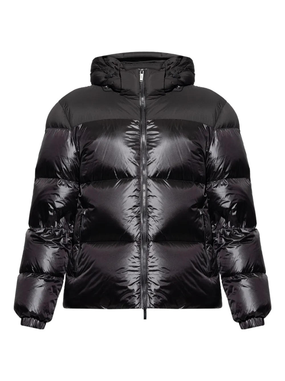 Add logo-patch padded jacket | noir | Image 1