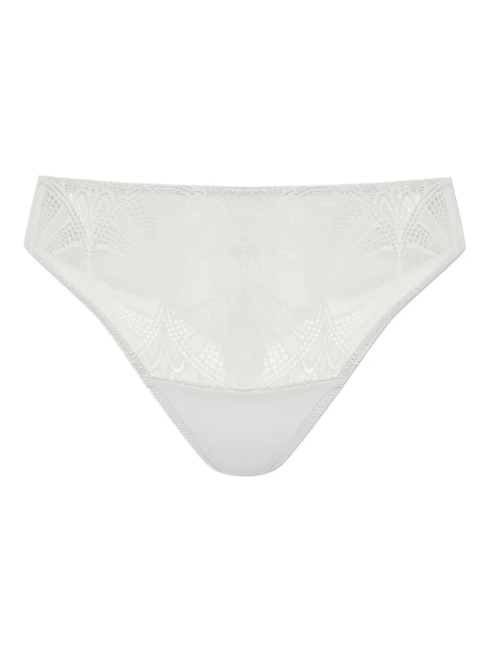 Hanro Lace-detail Thong In White