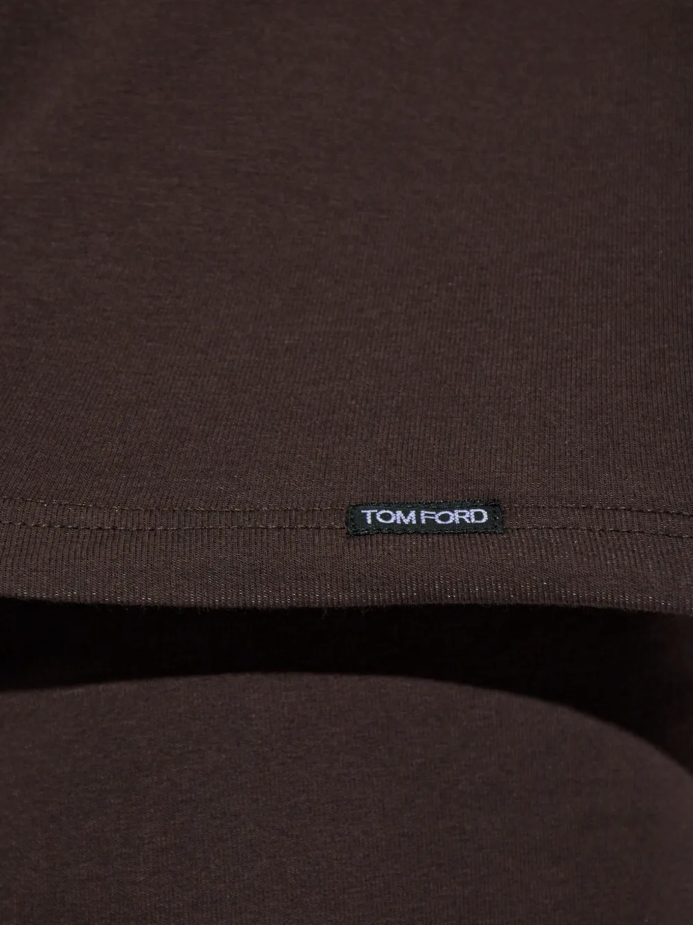 TOM FORD T-shirt met V-hals Bruin