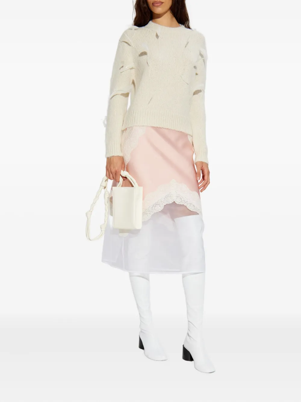 Jil Sander ok met kant - Roze