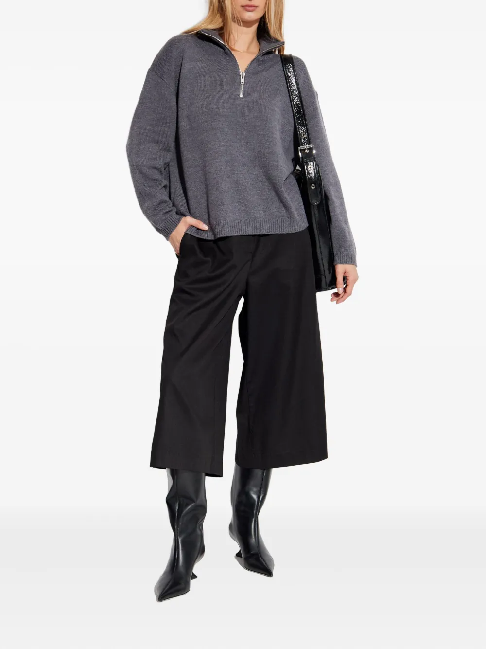RETHINKIT STUDIOS elasticated-waistband trousers - Zwart