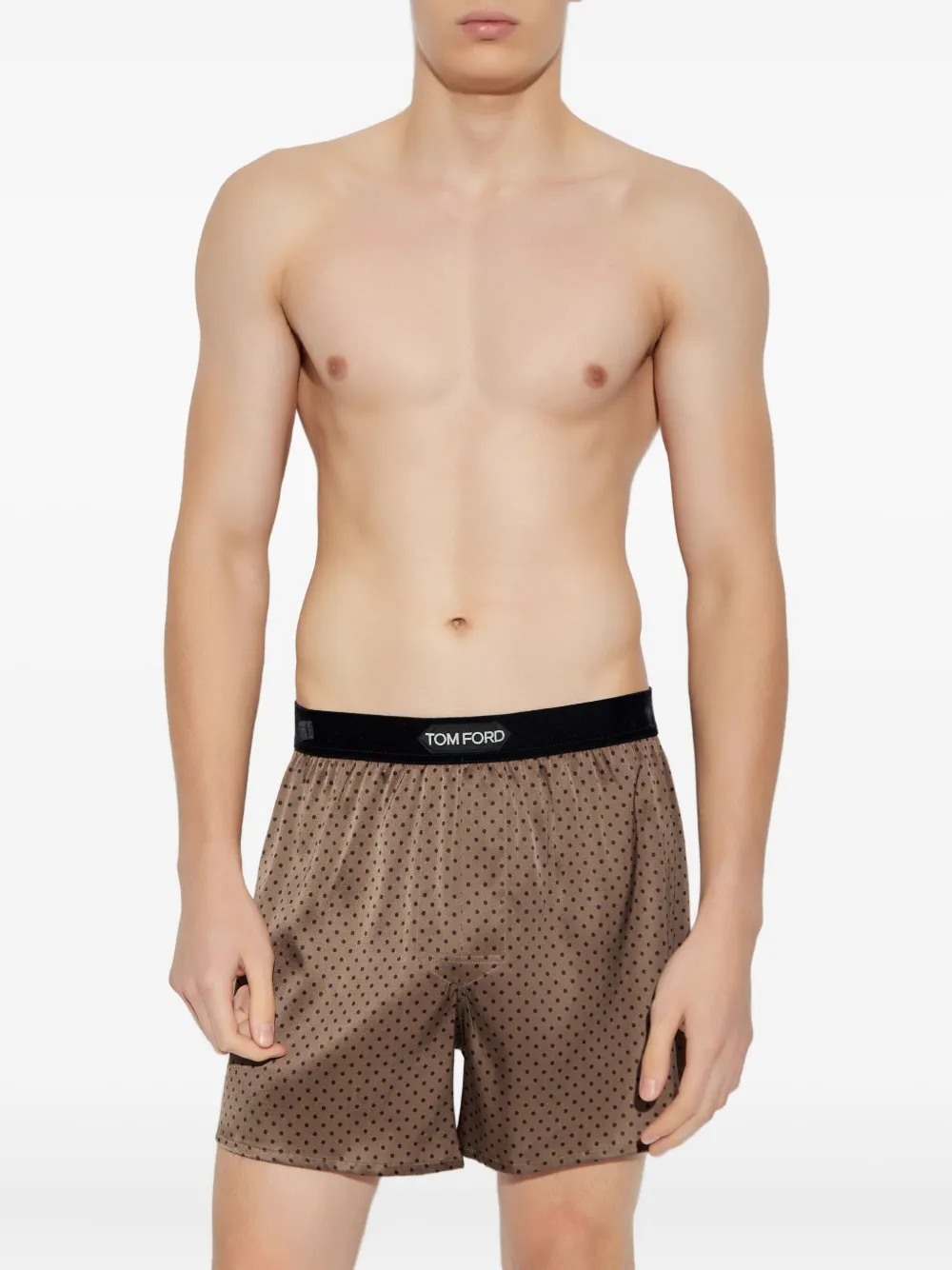 TOM FORD polka-dot pattern silk boxers | Image 2