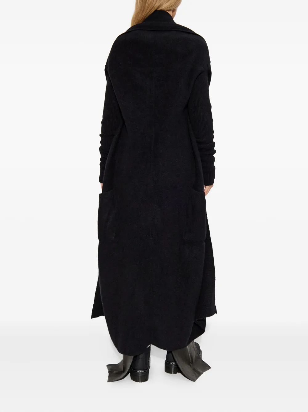 Rick Owens Las Palmas Knitted Cardigan In Black