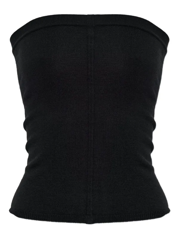 Rick Owens Geripptes Top | Schwarz | FARFETCH DE