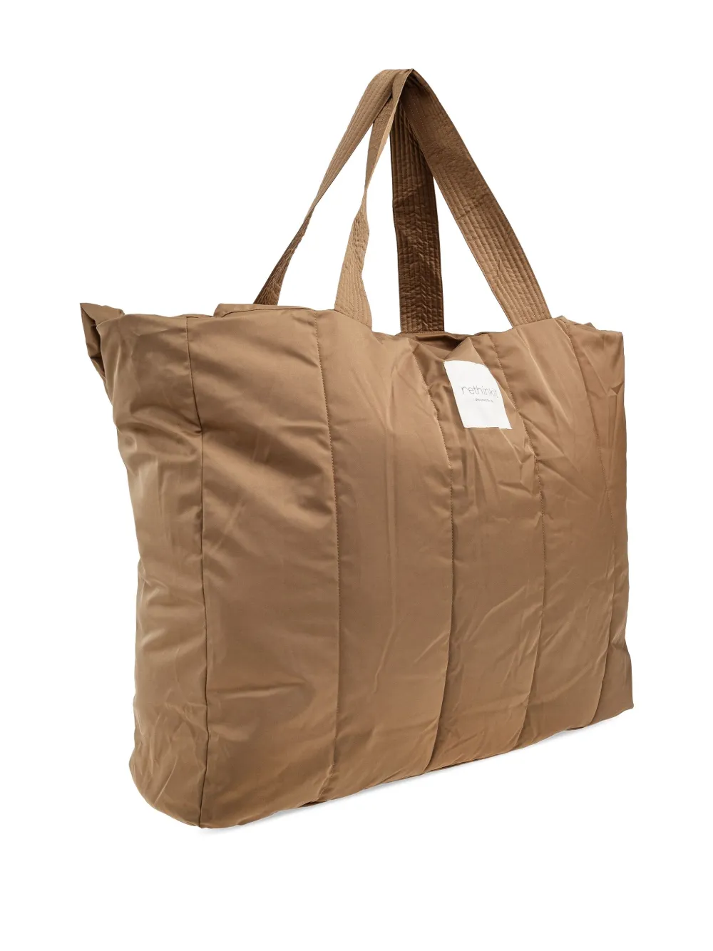Rethinkit Studios Puffer Tote Bag In Brown