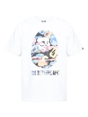 A BATHING APE® 1st Camo Crazy STA College Tee | White | FARFETCH PH