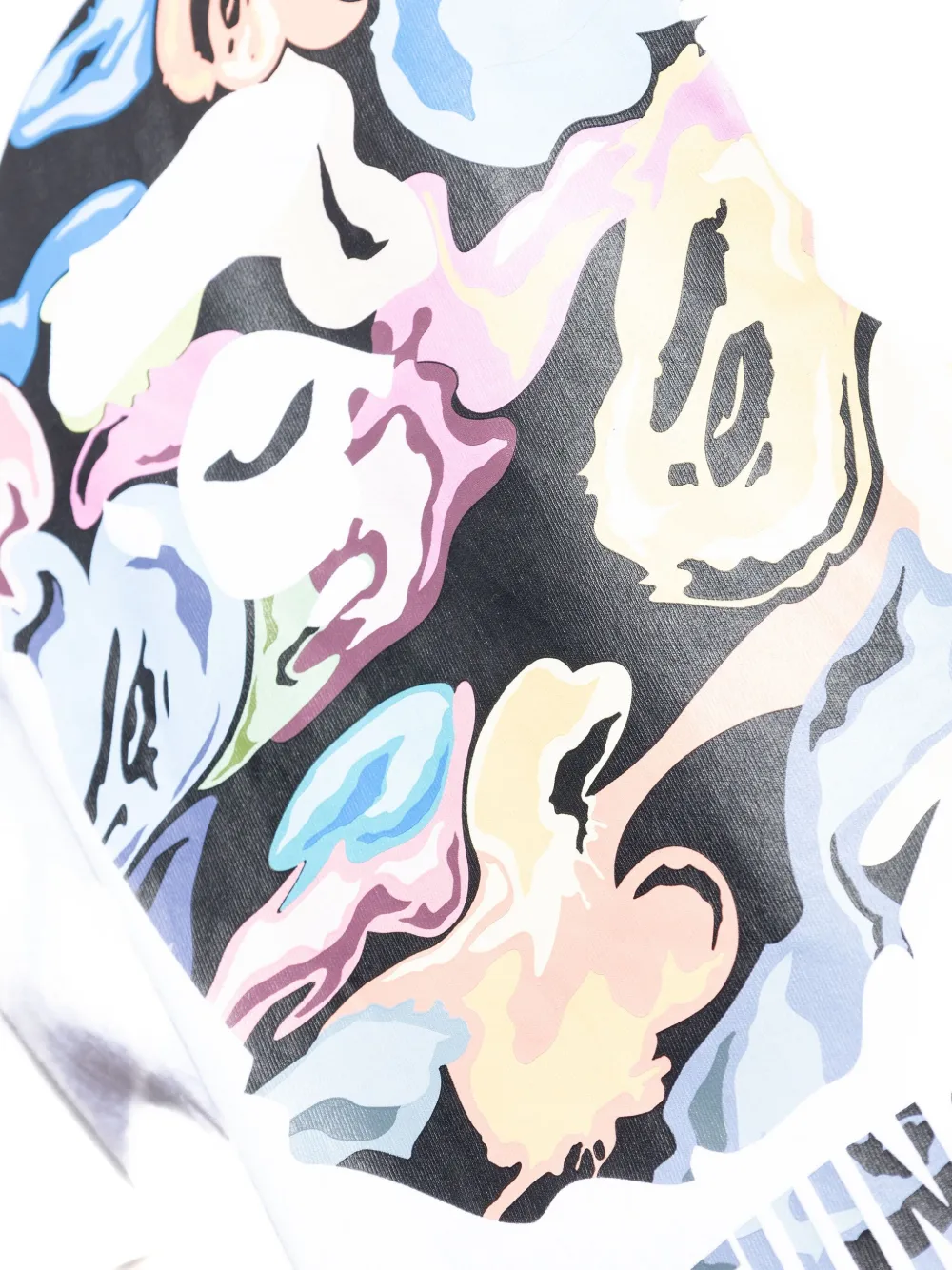 A BATHING APE T-shirt met grafische print Wit