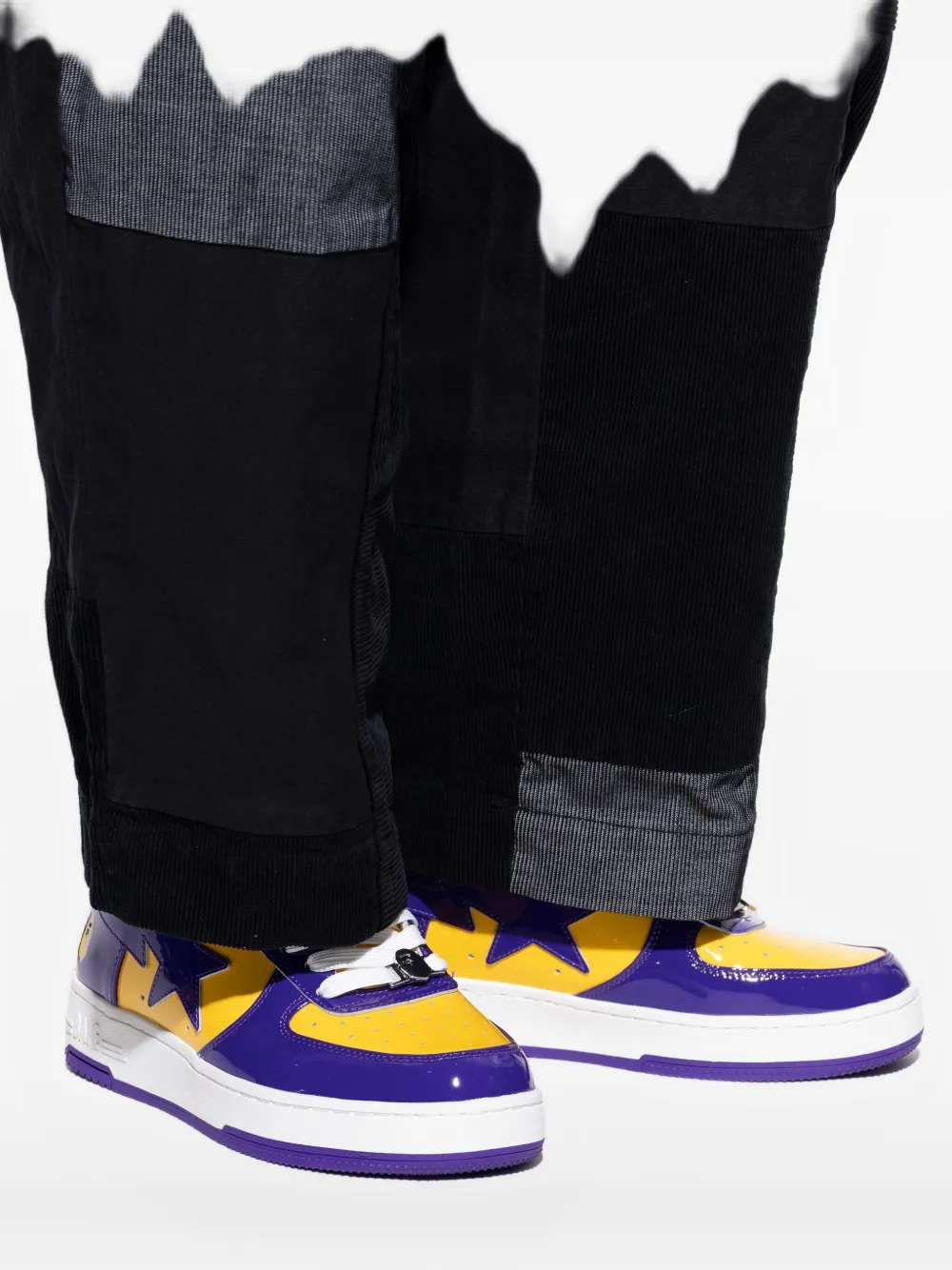 A BATHING APE Bape Sta sneakers met vlakken Paars