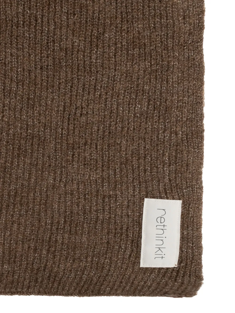 Rethinkit Studios Mélange-effect Scarf In Brown