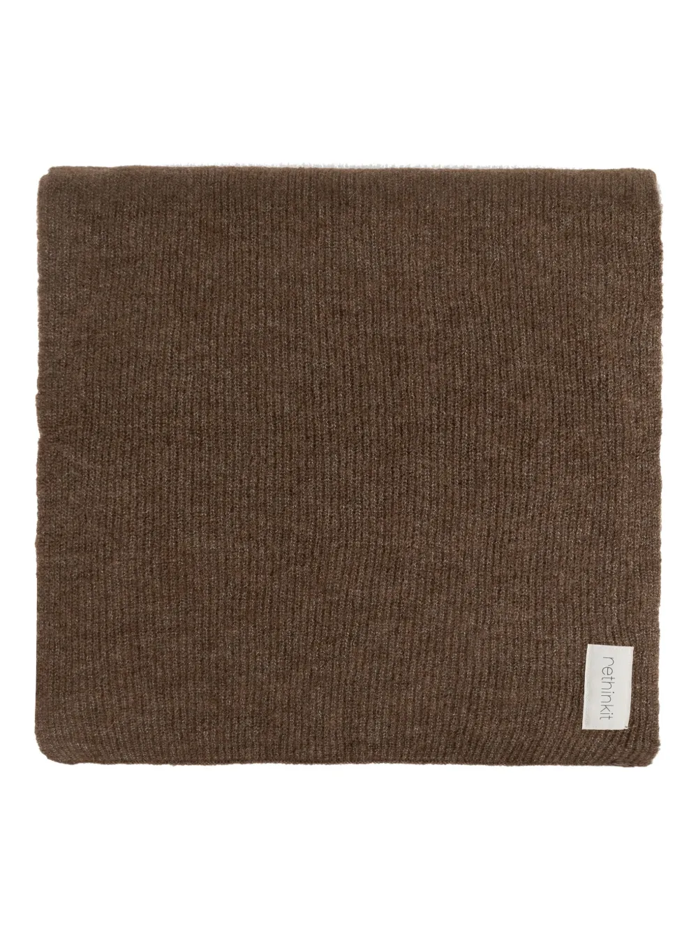 Rethinkit Studios Mélange-effect Scarf In Brown