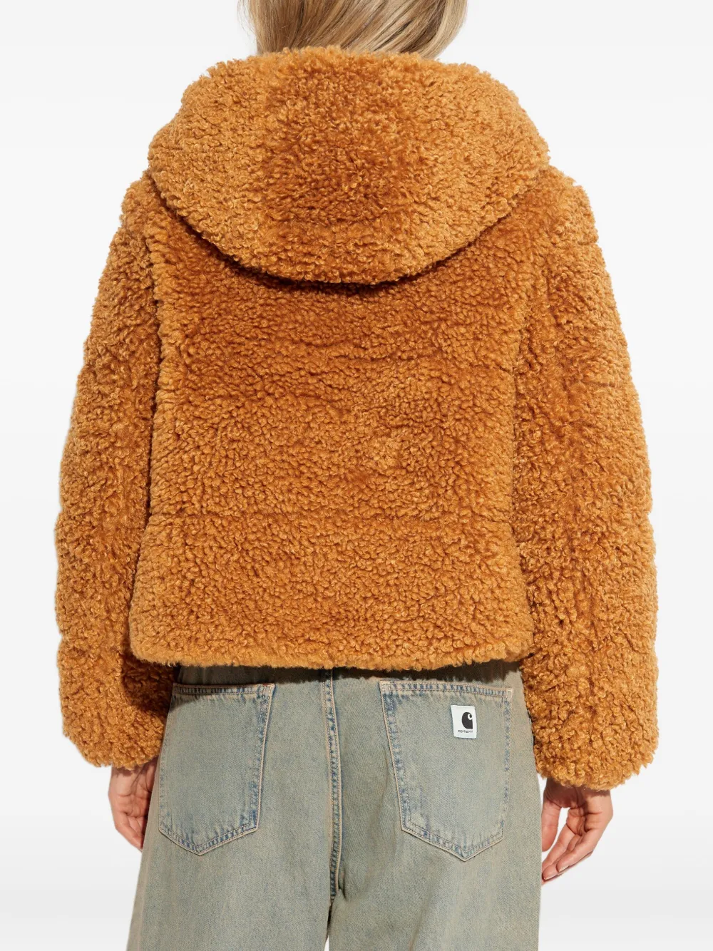 Save The Duck Jack met capuchon en rits Bruin