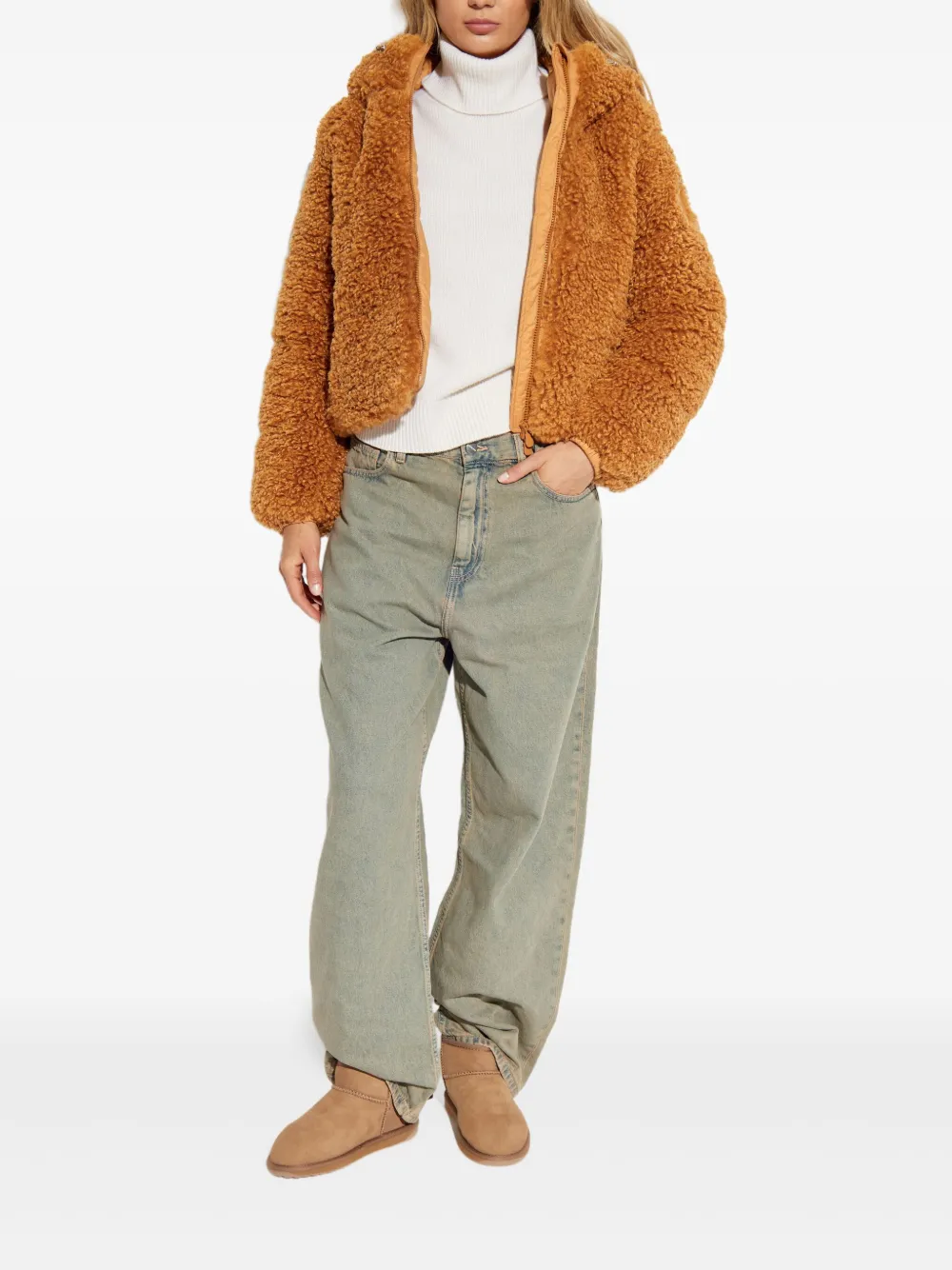 Save The Duck hooded zip jacket | Faux Fur & Shearling Jackets | Image 2