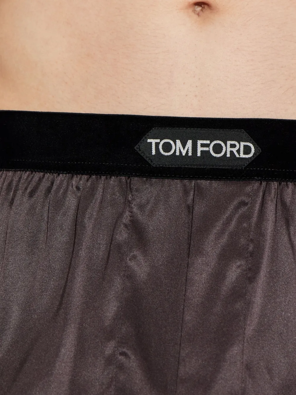 TOM FORD Boxershorts met logoband Bruin