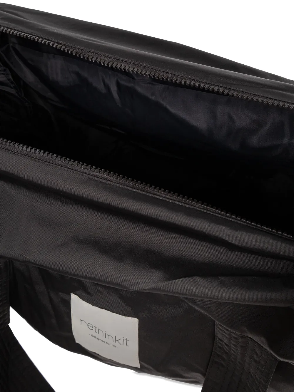 Rethinkit Studios Padded Top-handles Tote Bag In Black