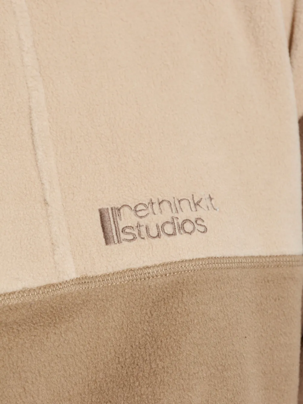 Rethinkit Studios Polar Fleece Campfire Sweatshirt In Brown
