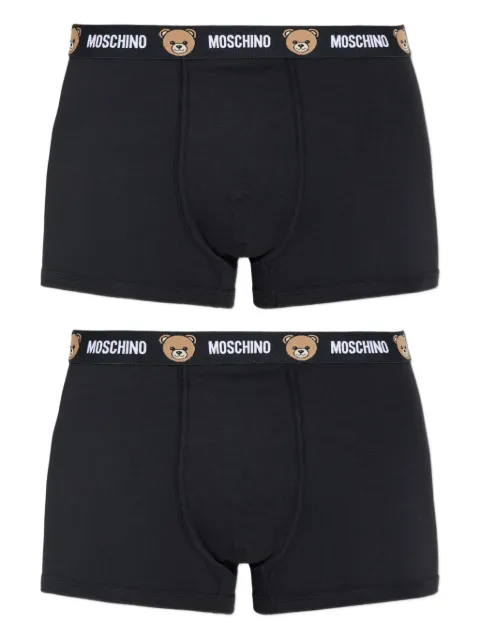 Moschino logo teddy-detail cotton boxers (pack of two)
