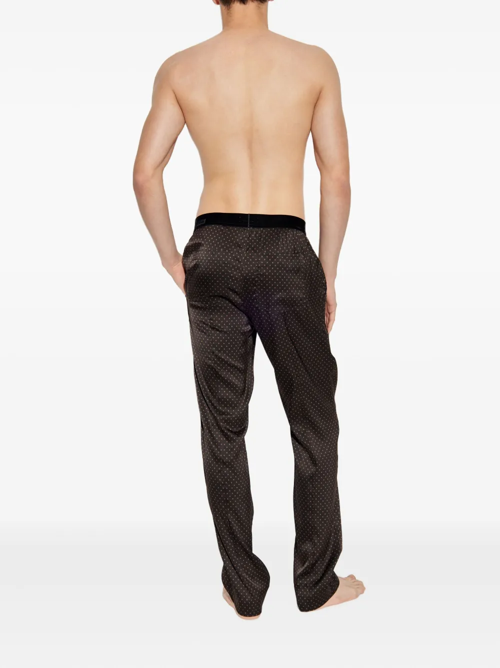 TOM FORD Pyjama met stippen Bruin