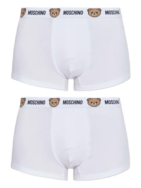 Moschino logo bear-detail cotton boxers (pack of two)